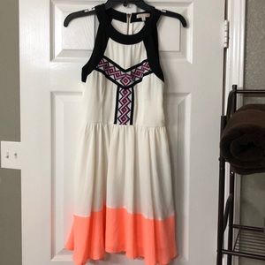 Multicolored Short GB Dress